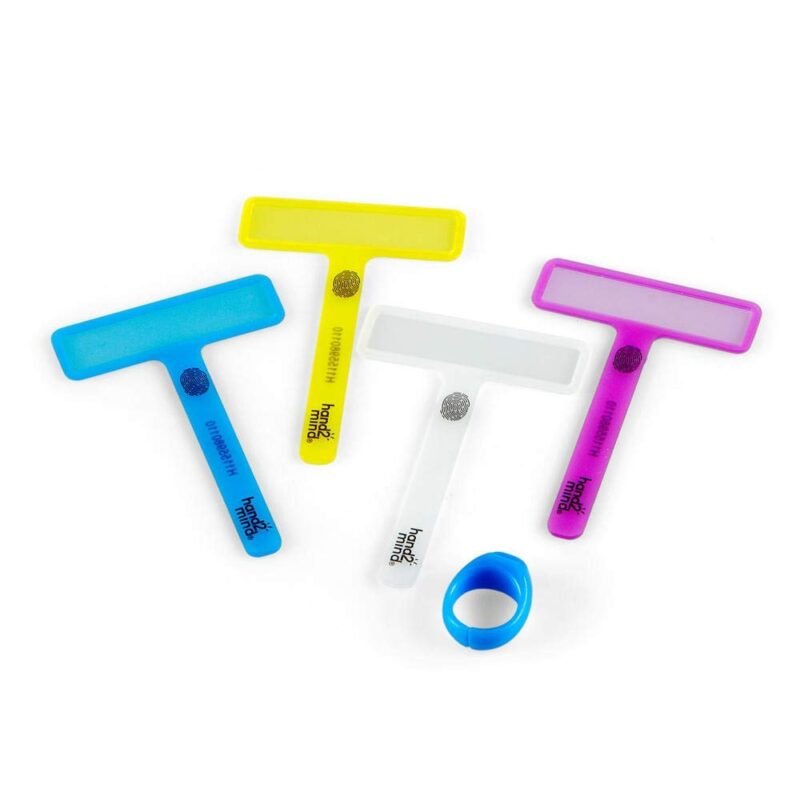 hand2mind FingerFocus Highlighter, Guided Reading Strips, Reading Pointers for Kids, Dyslexia Tools for Kids, ADHD Tools, Special Education School Supplies, Teacher Classroom Must Haves (1 Pack) - Image 5