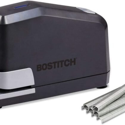 Bostitch Office Impulse Heavy Duty Electric Stapler Value Pack, 45 Sheet Capacity, Includes 5,000 Staples & Staple Remover, No-Jam, Faster Stapling, Black