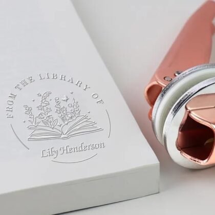Book Embosser Personalized | Custom from The Library of Book Stamp | Library Embosser | Ex Libris | Book Lover Gift | Graduation Gift