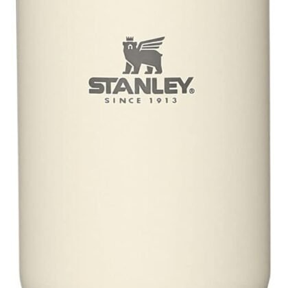 STANLEY IceFlow Stainless Steel Tumbler with Straw - Vacuum Insulated Water Bottle for Home, Office or Car - Reusable Cup with Straw Leak Resistant Flip - Cold for 12 Hours or Iced for 2 Days (Cream)