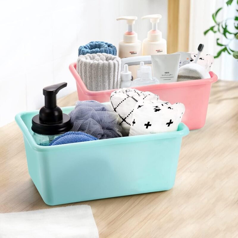 WUWEOT 16 Pack Cubby Bins Classroom Toys Bins, Plastic Books Storage Bins, Easy-to-Grip Stackable Crafts Organizer for Classroom, Nursery, Playrooms And Home Organization - Image 5