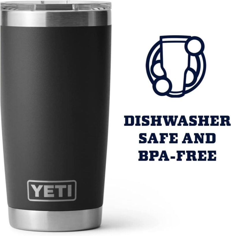 YETI Rambler 20 oz Stainless Steel Vacuum Insulated Tumbler w/MagSlider Lid - Image 5