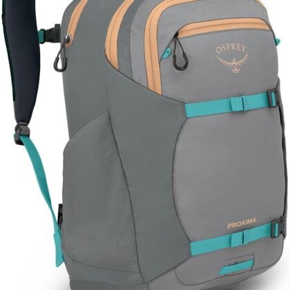 Osprey Proxima 30L Campus Laptop Backpack - Organized Everyday Pack with Tech Storage, Water Bottle Pockets, and Comfortable Carry - Perfect for School, Commuting, and Travel, Medium Grey/Coal Grey