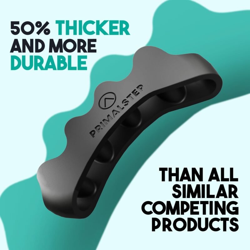 Size XL Toe Separators - Over 50% Thicker & More Durable - Dr. Recommended - Loved by Those with Bunions or Plantar Fasciitis - Toe Spacers for Athletic Mobility (Extra Large) - Image 2