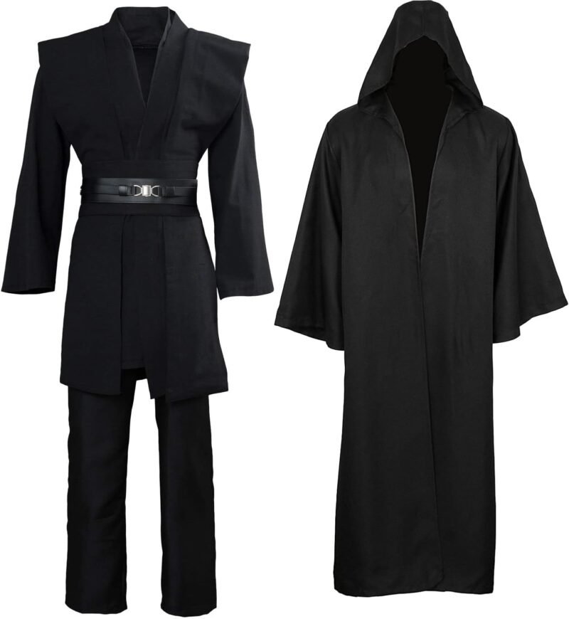 GOLDSTITCH Tunic Costume Mens Tunic Hooded Robe Full Set Halloween Cosplay Costume - Image 4