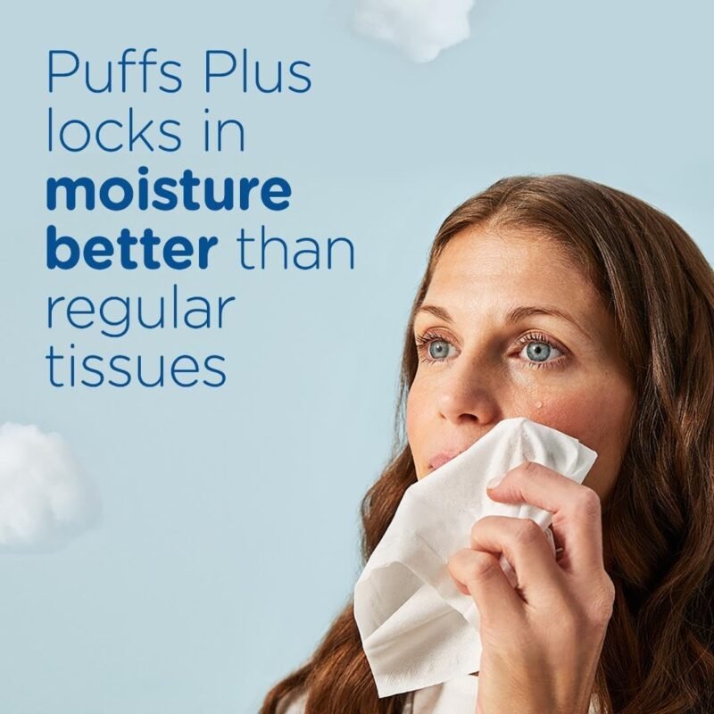 Puffs Plus Lotion Facial Tissues, 10 Cubes, 56 Tissues Per Box - Image 4