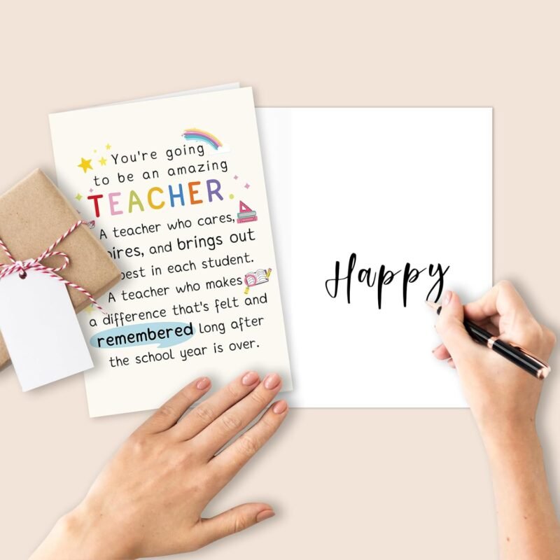 Best Teacher Graduation Gifts for Women Men, Funny New Teacher Card, First Year Gifts for Education Major - Image 5