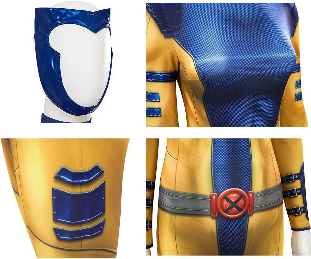 Jean Grey Summers Costume, Phoenix Cosplay Jumpsuit Superhero Comic Outfit for Halloween - Image 4