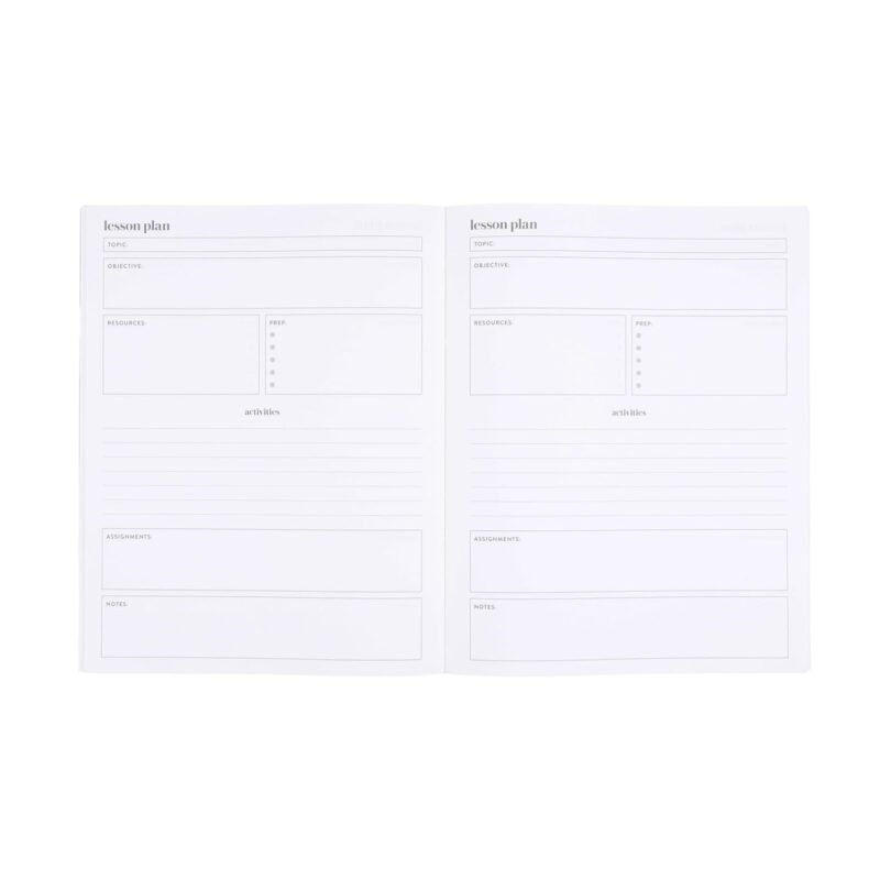Erin Condren Teacher Workbook, Teacher Planner Companion, Lesson Planning Notebook, Layflat and Lightweight Japanese-Style Notebook, Stylish Minimal Linen Texture Covers - Image 6