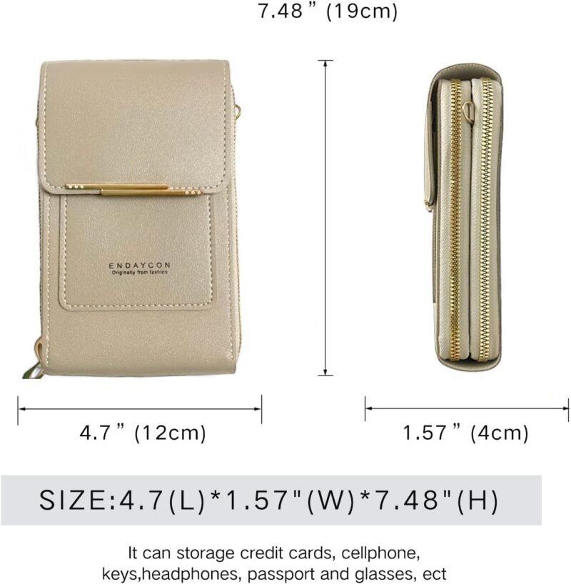 Small Crossbody Cell Phone Bag for Women, Mini Shoulder Purse with Credit Card Slots - Image 6
