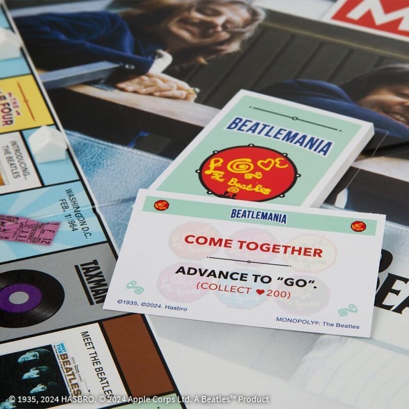 Monopoly: The Beatles, Play as Rocky Raccoon, Maxwell's Silver Hammer, I Am The Walrus & More, Officially Licensed Collectible Game Based on The Beatles Rock Band for 2-6 Players - Image 11