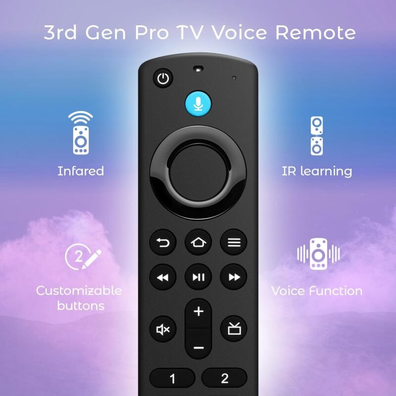 Replacement Remote Control for TV Stick(2nd Gen/3rd Gen/4K/4K Max/Lite), TV Cube, for All Insignia/Pioneer Smart TVs - Image 5