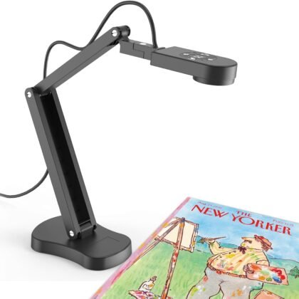 8MP USB Document Camera, Auto Focus, LED Light, Image Reversal, Built-in Mic, Mac OS, Windows, Chromebook for Distance Learning, Remote Teaching, Web Conferencing, Live Demo (KB700)