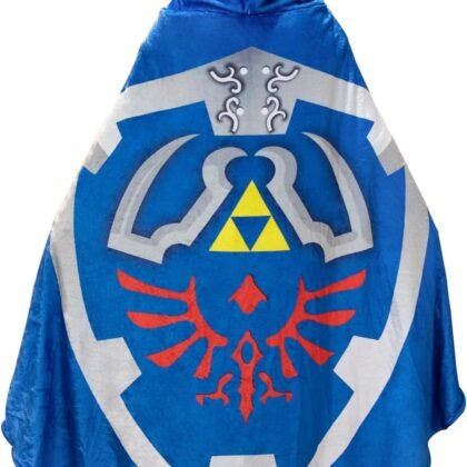 Zelda Tears of The Kingdom Velvet Adult Male Female Cosplay Hooded Long Cape Cloak Costumes Dress Up Big Cape