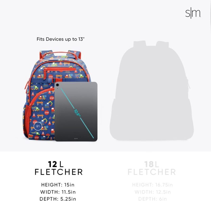 Simple Modern Medium Marvel Toddler Backpack for School Girls and Boys | Kindergarten Elementary Kids Backpack | Fletcher Collection | Kids - 15" tall | Spidey Kid - Image 5
