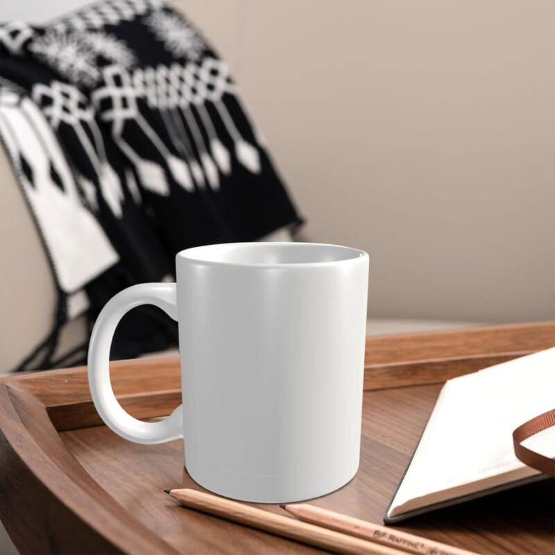 Personalized Coffee Mug Custom Ceramic Mugs with Your Image Photo Text or Logo, Customized Advertising Cups for Coffee Beverage Shops 11 Ounces Cup, All White - Image 7