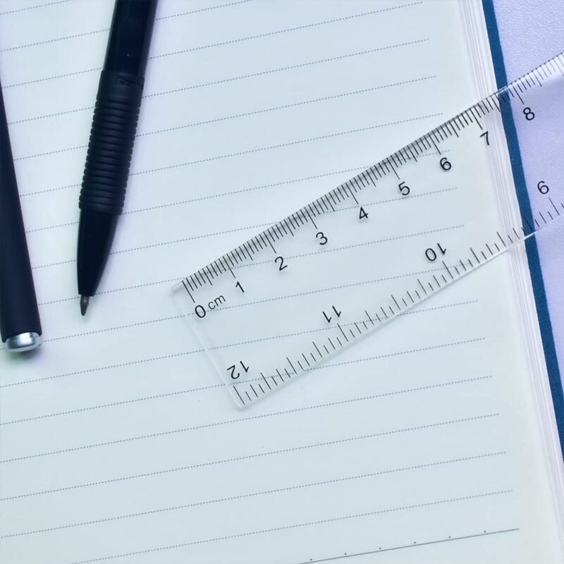 Color Transparent Ruler Plastic Rulers - Ruler 12 inch, Kids Ruler for School, Ruler with Centimeters, Millimeter and Inches, Assorted Colors, Clear Rulers, 7 Pack School Rulers - Image 3