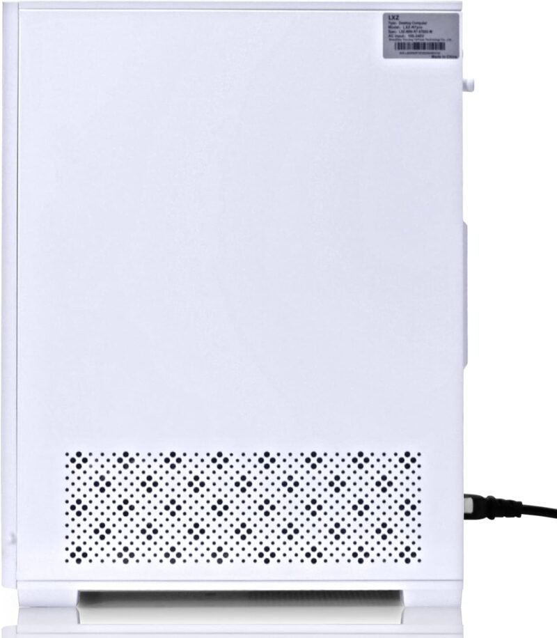LXZ Desktop PC Computer AMD Ryzen 7-5700G 8 core 3.9GHz, 16G DDR4 RAM, 512GB NVME SSD, Tower Computer with Power Supply 400W for Home and Office (White) - Image 7