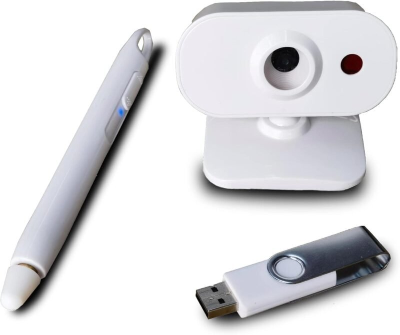 Smart Teaching Portable Interactive Whiteboard - Ideal for Teaching, Meeting, Classroom-Windows Computer and Projector Required
