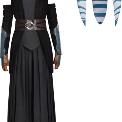 Adult Tano Costume Outsuit Cospaly Womens SW Rebels Suit with Headpiece Halloween Deluxe Fullset(M)