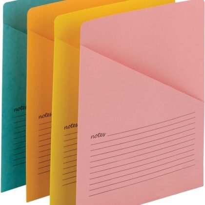 Smead Organized Up Notes Slash File Jacket, Letter Size, Assorted Colors, 12 per Pack (75427)