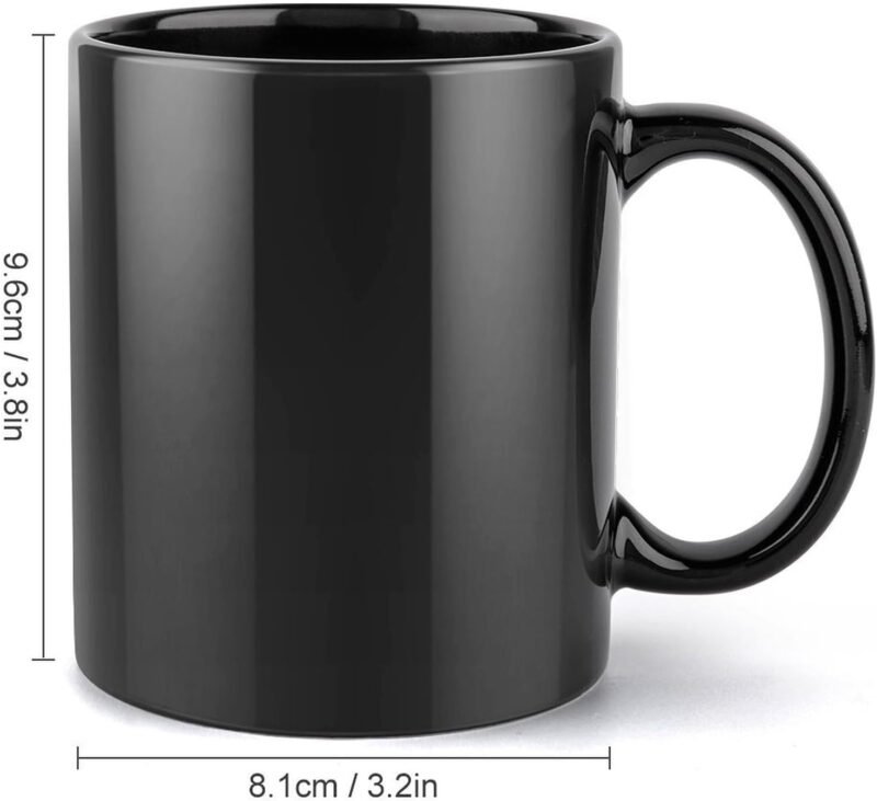 Custom Black Coffee Mug 11 OZ with Photo Personalized Cups with Image Logo Text Name Customized Picture Mugs for Christmas Birthday Fathers Mothers Day - Image 7