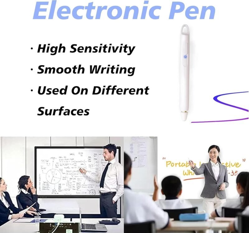 Portable Interactive Whiteboard - Smart Teaching Whiteboard, Long Focus Interactive Screen, Auto Calibration, Easy to Setup, Ideal for Home, Office, Classrooms, Conference Room, Presentation - Image 3
