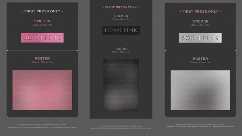YG PLUS Blackpink - Born Pink [Box Set ver.] 2nd Album+Folded Poster (Pink ver.) - Image 6