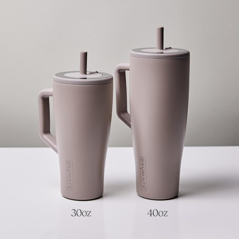 BrüMate Era 40 oz Tumbler with Handle and Straw | 100% Leakproof Insulated Tumbler with Lid and Straw | Made of Stainless Steel | Cup Holder Friendly Base | 40oz (Lilac Dusk) - Image 6