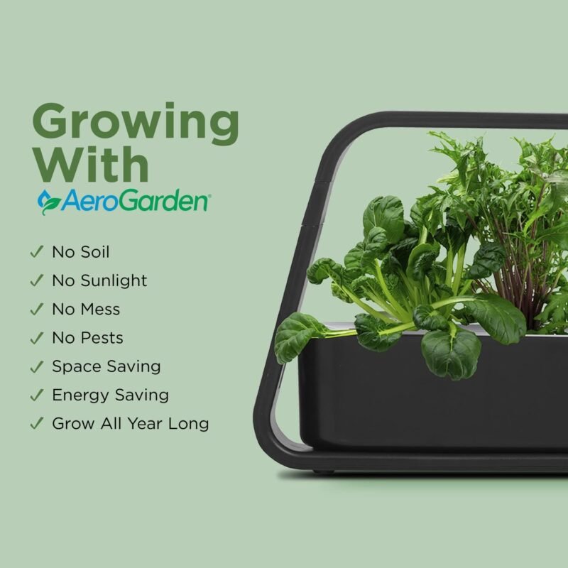 AeroGarden Sprout - Indoor Garden with LED Grow Light, Black - Image 5