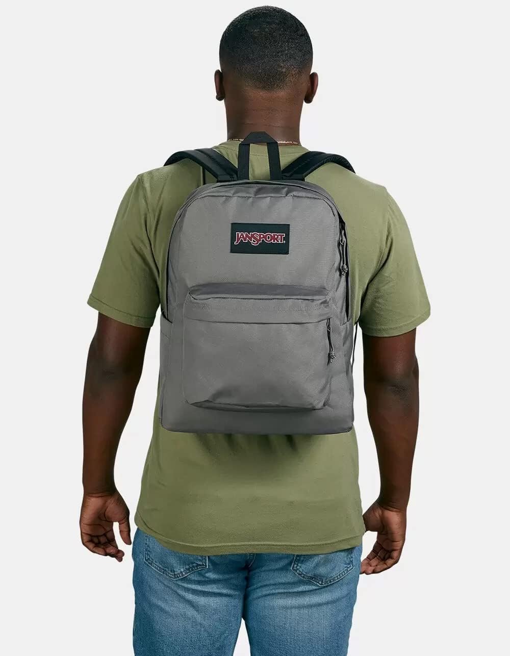 JanSport SuperBreak Plus Backpack with Padded 15-inch Laptop Sleeve and Integrated Bottle Pocket - Spacious and Durable Daypack for Work and Travel - Graphite Grey - Image 5