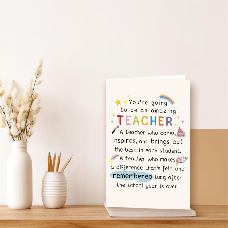 Best Teacher Graduation Gifts for Women Men, Funny New Teacher Card, First Year Gifts for Education Major - Image 6