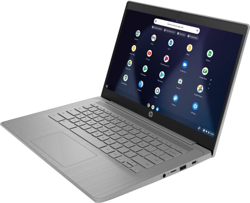 HP 14" HD Chromebook Laptop for Students, Intel Quad-Core N4120(> N4020), 4GB RAM, 64GB eMMC, WiFi, Webcam, HDMI, USB-A&C, 14 Hours Battery life, ZOOM, Chrome OS, CUE Accessories - Image 3