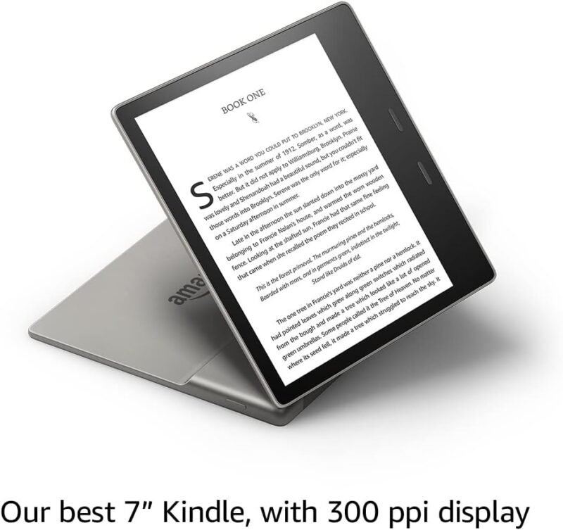 International Version – AT&T – Kindle Oasis – With 7” display and page turn buttons - 32 GB, Graphite - Free 4G LTE + Wi-Fi - Image 5