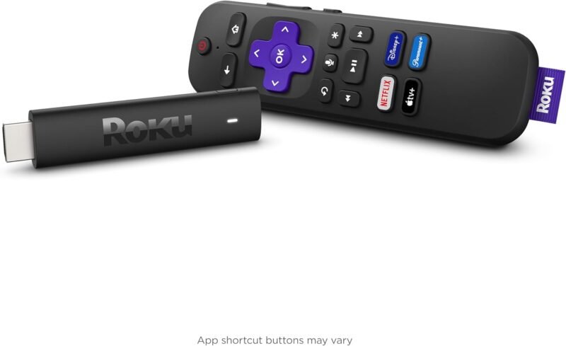 Roku Streaming Stick 4K - HDR & D. Vision Roku Streaming Device for TV with Voice Remote & Long-Range Wi-Fi - Free & Live TV (Renewed)