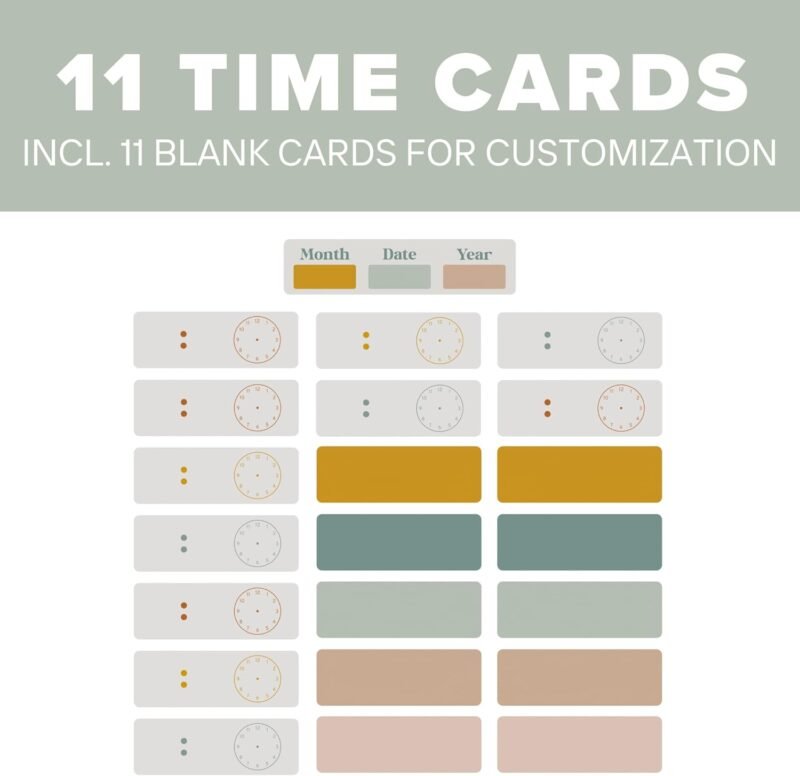 The Ultimate Pocket Chart for Classroom - Beautiful Daily Schedule Calendar with Designed Cards Encourages Visual Learning for Kids - Fun Boho Routine Calendar Chart Fits Nicely with Any School Decor - Image 6