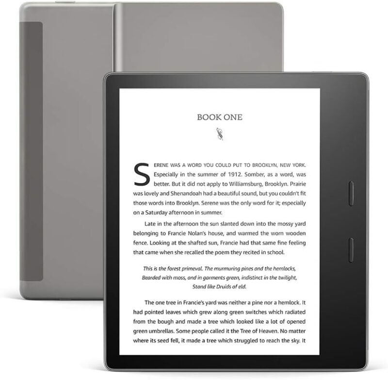 International Version – AT&T – Kindle Oasis – With 7” display and page turn buttons - 32 GB, Graphite - Free 4G LTE + Wi-Fi - Image 2