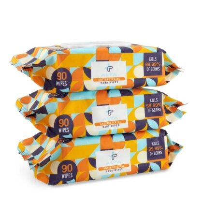 Antibacterial Hand Wipes 90 Wipes (3) Packs