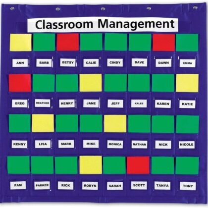 Learning Resources Junior Organization Station, Classroom Pocket Charts, Back to School Supplies, Classroom Behavior Chart, Homeschool & Classroom Hand-Washing, Ages 3+