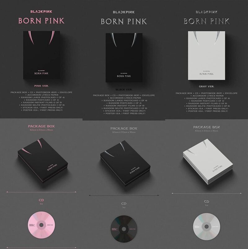 YG PLUS Blackpink - Born Pink [Box Set ver.] 2nd Album+Folded Poster (Pink ver.) - Image 2