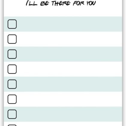 Teacher to Do List Sticky Notes | List Notepad | I'll Be There for You | Teachers Appreciation Bulk Gifts | 50 Pages 4x6