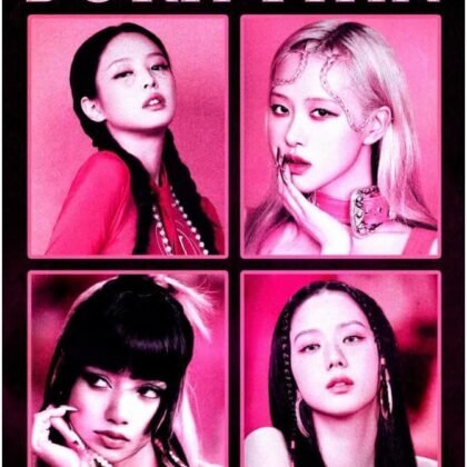 Blackpink Poster Born Pink Kpop Album Music Print Kpop Room Decor Girl Group Wall Art Perfect For Kpop Wall Collage 12x16 Poster