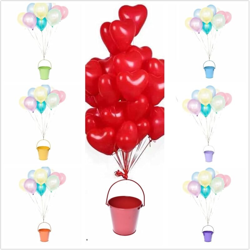 Small Metal Buckets with Handle, 6 Pack 4.3 inch Colored Galvanized Bucket for Kids,Classroom,Crafts,and Party Favors (Multi-Colored, 4.3" Top) - Image 6
