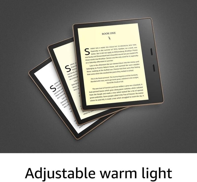 International Version – AT&T – Kindle Oasis – With 7” display and page turn buttons - 32 GB, Graphite - Free 4G LTE + Wi-Fi - Image 3