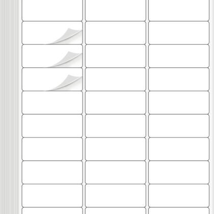 1" x 2-5/8" Address Labels 900 Labels Sticker Paper for Laser/Ink Jet Printer mailing Labels 8.5"×11" White 30 per Sheet