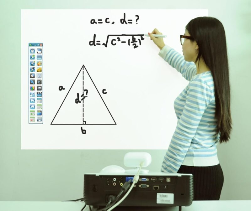 Portable Interactive Whiteboard - Smart Teaching Whiteboard, Long Focus Interactive Screen, Auto Calibration, Easy to Setup, Ideal for Home, Office, Classrooms, Conference Room, Presentation - Image 7