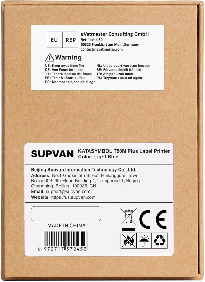 SUPVAN T50M Plus Bluetooth Label Maker Machine with Tape, High Printing Clarity, Versatile App with 40+ Fonts and 450+ Icons, Inkless Labeler for Business, Home, Office Organization, Green - Image 8