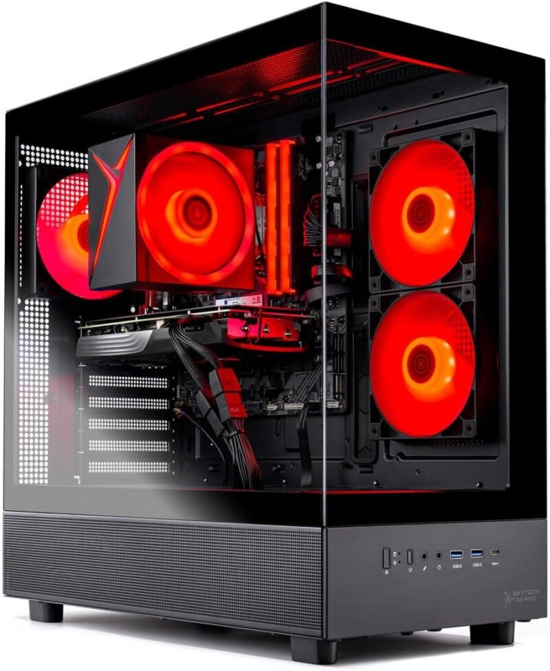 Skytech Gaming Azure 3 Desktop PC, Intel i5 14400F 2.5 GHz (4.7GHz), NVIDIA RTX 5060, 1TB NVMe SSD, 32GB DDR5 RAM 5200 RGB, 650W Gold PSU, Wi-Fi, Win 11 - Image 5