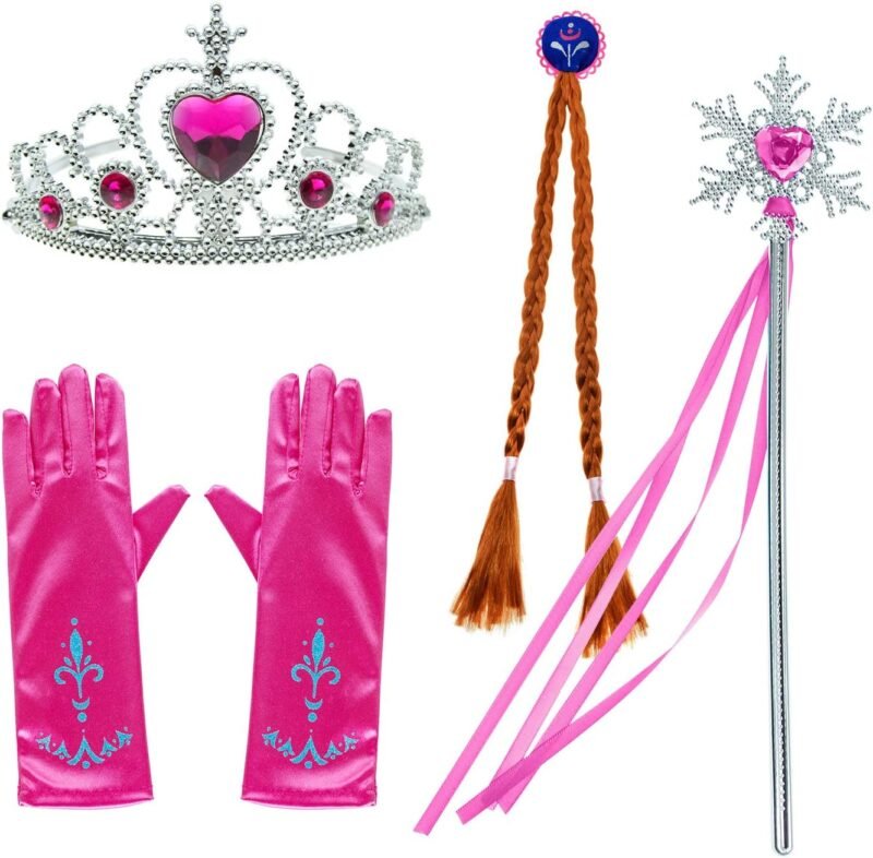 Princess Costumes Birthday Party Dress Up for Little Girls/Long Sleeve with Cape - Image 2