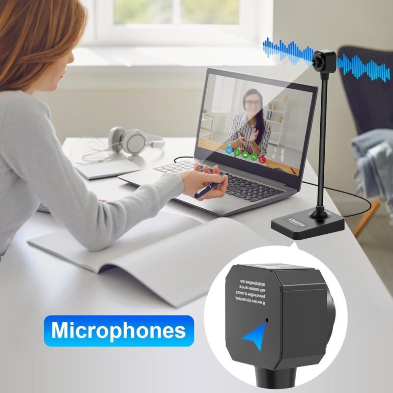 AlKOR USB Document Camera for Teaching & Distance Learning,Manual Focus Webcam with Mic, Foldable Design for Mac/Windows/Chromebook-Online Classes, Web Conferencing & Live Demos,Remote Work - Image 4